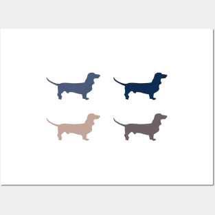 Elegant Wood Dachshund Posters and Art